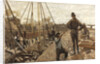 The pile driving on the Van Diemenstraat in Amsterdam, 1897 by Anonymous