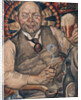 Piet Boendermaker with beer glass, 1917 by Anonymous