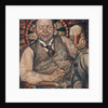 Piet Boendermaker with beer glass, 1917 by Anonymous