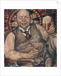Piet Boendermaker with beer glass, 1917 by Anonymous