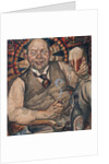 Piet Boendermaker with beer glass, 1917 by Anonymous