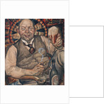 Piet Boendermaker with beer glass, 1917 by Anonymous