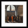 The Courtyard of the Beurs in Amsterdam, 1653 by Anonymous