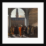 The Courtyard of the Beurs in Amsterdam, 1653 by Anonymous