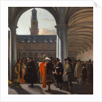 The Courtyard of the Beurs in Amsterdam, 1653 by Anonymous