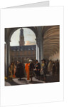 The Courtyard of the Beurs in Amsterdam, 1653 by Anonymous