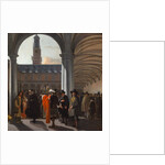 The Courtyard of the Beurs in Amsterdam, 1653 by Anonymous