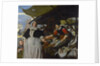 Adriana van Heusden and her Daughter at the New Fish market in Amsterdam, 1662 by Anonymous