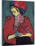 Girl with Peonies, 1909 by Anonymous