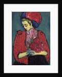 Girl with Peonies, 1909 by Anonymous
