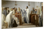 Sermon in an israelite oratory (Sermon dans un oratoire israélite), 1897 by Anonymous