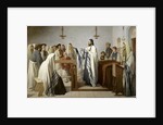 Sermon in an israelite oratory (Sermon dans un oratoire israélite), 1897 by Anonymous