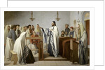 Sermon in an israelite oratory (Sermon dans un oratoire israélite), 1897 by Anonymous