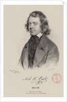 Portrait of the composer Niels Wilhelm Gade, 1844 by Anonymous
