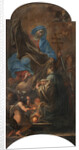 The Blessed Virgin Mary gives the white habit to Saint Norbert, 1707 by Anonymous