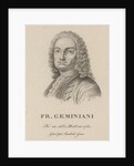 Portrait of the composer and violinist Francesco Saverio Geminiani, 1810s by Anonymous