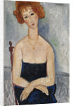 Red-headed Woman wearing a Pendant, 1918 by Anonymous