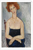 Red-headed Woman wearing a Pendant, 1918 by Anonymous
