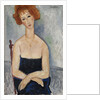 Red-headed Woman wearing a Pendant, 1918 by Anonymous