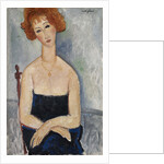 Red-headed Woman wearing a Pendant, 1918 by Anonymous
