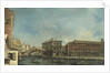 The Rialto Bridge with the Palazzo dei Camerlenghi in Venice by Anonymous