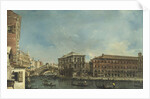 The Rialto Bridge with the Palazzo dei Camerlenghi in Venice by Anonymous