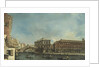 The Rialto Bridge with the Palazzo dei Camerlenghi in Venice by Anonymous