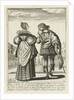 A fashionably dressed couple with a diamond ring, c. 1620-1630 by Anonymous
