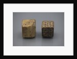 A pair of Roman dice made from carved bone, 1st century BC by Anonymous