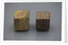 A pair of Roman dice made from carved bone, 1st century BC by Anonymous