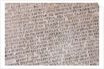 Acta Diurna (Daily Acts or Daily Public Records). The first proto-newspaper, ca 131 BC by Anonymous