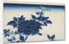 Aizuri-e with flowers, by Anonymous