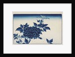 Aizuri-e with flowers, by Anonymous