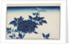 Aizuri-e with flowers, by Anonymous
