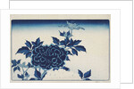 Aizuri-e with flowers, by Anonymous