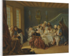 An Interior With Elegant Figures Dining, by Anonymous