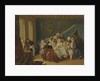 An Interior With Elegant Figures Dining, by Anonymous