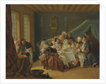 An Interior With Elegant Figures Dining, by Anonymous