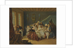 An Interior With Elegant Figures Dining, by Anonymous