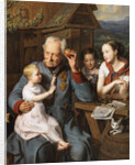 An old invalid with children, 1827 by Anonymous