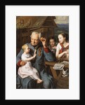 An old invalid with children, 1827 by Anonymous