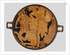 Cup with Achilles slaying Penthesilea. Red-figure pottery, ca 470-460 BC by Anonymous