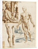 Écorché with Portrait of Andreas Vesalius, 1545 by Anonymous
