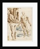 Écorché with Portrait of Andreas Vesalius, 1545 by Anonymous