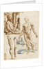 Écorché with Portrait of Andreas Vesalius, 1545 by Anonymous