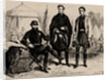 Emperor Pedro II of Brazil with his two sons-in-law, August of Saxe-Coburg and Gotha and Gaston of O by Anonymous