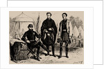 Emperor Pedro II of Brazil with his two sons-in-law, August of Saxe-Coburg and Gotha and Gaston of O by Anonymous