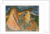 Fehmarn Dunes With Bathers Under Japanese Umbrellas, 1913 by Anonymous