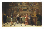Galileo Galilei before members of the Holy Office in the Vatican in 1633, 1847 by Anonymous