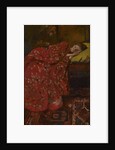 Girl in a Red Kimono (Geesje Kwak), c. 1895 by Anonymous